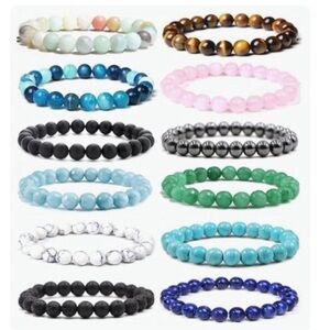 Elegant Multicolor Gemstone Beaded Bracelets